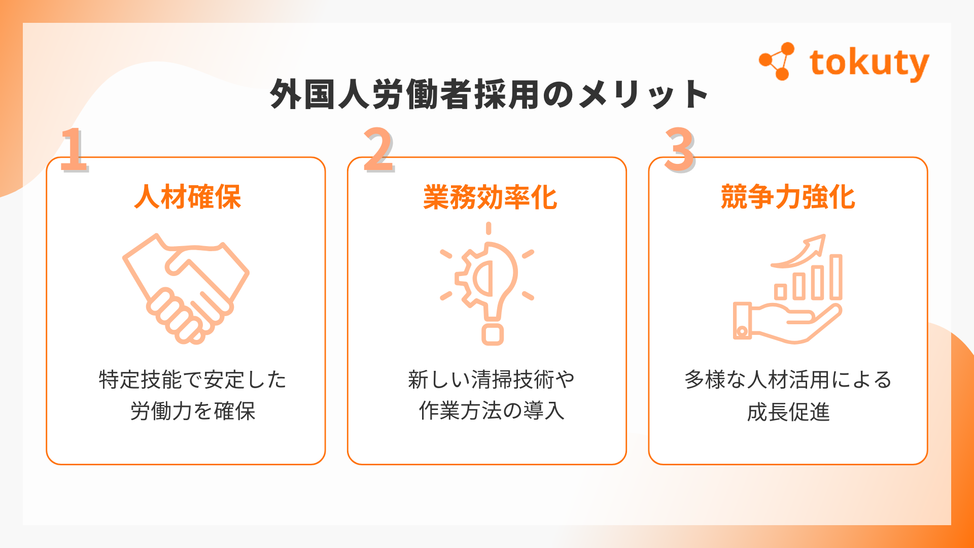 外国人労働者採用のメリットの画像