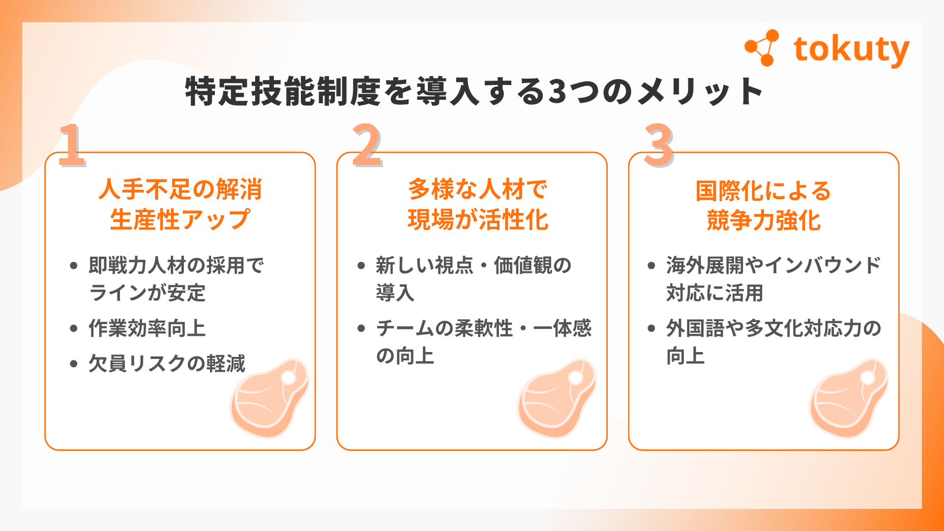 特定技能制度を導入するメリットの画像