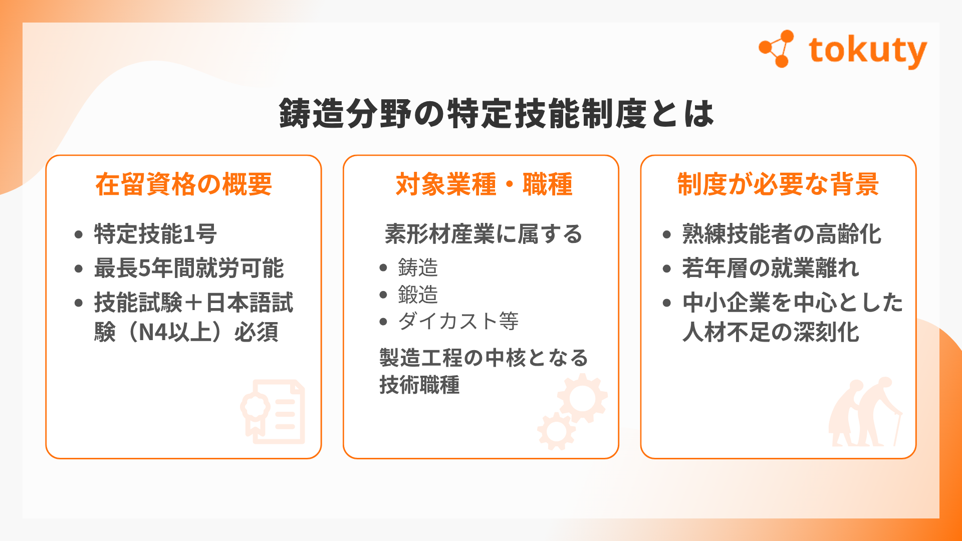 鋳造分野の特定技能制度とはの画像